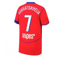 Paris Saint-Germain Khvicha Kvaratskhelia #7 Koszulka Trzecia 2025-26 Krótki Rękaw